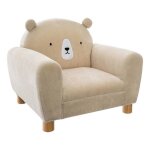 Fauteuil enfant ours beige - atmosphera createur dinterieur