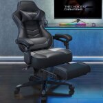 Fauteuil gamer chaise de bureau ergonomique à haut dossier avec repose - pied appui - tête support lombaire ... Fauteuil gamer chaise de bureau ergonomique à haut dossier avec repose - pied appui - tête support lombaire ...