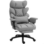 Rolipo chaise gaming - fauteuil de bureau ergonomique avec repose - pieds - soutien lombaire - cuir pvc ...