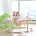 Fauteuil inclinable pour animaux - abricot - 45x45x40cm - chien et chat - confort intrieur