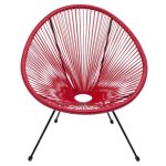 Fauteuil de jardin acapulco rouge kare design