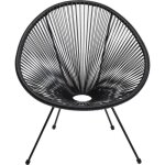 Fauteuil de jardin acapulco mono noir kare design