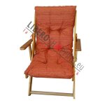Fauteuil de jardin - harmony - modèle inclinable - bois massif - 3 positions - coussin rembourré Fauteuil de jardin - harmony - modèle inclinable - bois massif - 3 positions - coussin rembourré