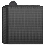 Fauteuil de jardin - kai - rsine tresse noire - structure en acier laqu - confort optimal - pieds ...