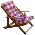 Fauteuil de jardin relax en bois inclinable dans 3 positions bordeaux Fauteuil de jardin relax en bois inclinable dans 3 positions bordeaux