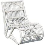 Fauteuil rotin naturel chillvert parma 61x94x85 cm blanc sans accoudoirs