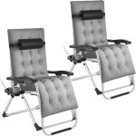 Chaise longue - tectake - lot de 2 bains de soleil pliables cloud réglables en continu en textilène respirant ... Chaise longue - tectake - lot de 2 bains de soleil pliables cloud réglables en continu en textilène respirant ...