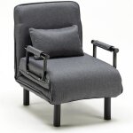 Fauteuil - lit convertible - le roi du relax - deborah - tissu lavable - design contemporain - 2 places ...