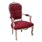 Fauteuil louis xvi de style français en hêtre massif l65xpr98xh65 cm Fauteuil louis xvi de style français en hêtre massif l65xpr98xh65 cm