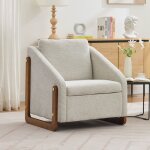 Fauteuil lounge 735 � 735 � 735 cm avec accoudoirs dossiers rembourr�s design minimaliste tissu chenille ...