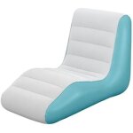 Fauteuil lounge - bestway - chaise leisure luxe - 1 place - surface floque - ergonomique