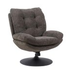 Fauteuil magnum marron et noir - amadeus