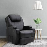 Homcom - fauteuil de relaxation massant - simili cuir - 84x92x109cm - noir Homcom - fauteuil de relaxation massant - simili cuir - 84x92x109cm - noir