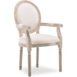 Fauteuil médaillon louis xvi tissu beige Fauteuil médaillon louis xvi tissu beige