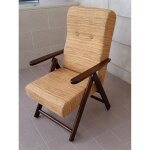 Fauteuil - molise - sand - inclinable 4 positions - h�tre - simili cuir