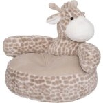 Fauteuil enfant girafe beige et blanc - atmosphera createur dinterieur