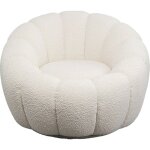 Fauteuil pivotant peppo bloom blanc kare design