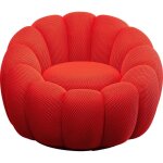 Fauteuil pivotant peppo bloom rouge kare design