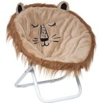 Fauteuil enfant pliant lion marron - atmosphera cr�ateur dint�rieur