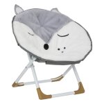 Fauteuil pliant renard 40x23cm blanc - atmosphera cr�ateur dint�rieur