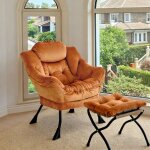 Fauteuil relax bellemave avec repose - pieds accoudoirs et poche lat�rale - pour salon chambre et bureau ...