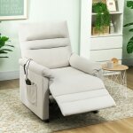 Fauteuil relax �lectrique massant - akozon - 12483 - chauffage lombaire - moteur silencieux ?48 db - ...