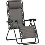 Fauteuil relax de jardin pliant en aluminium
