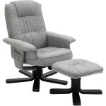 Fauteuil de relaxation charly repose - pieds sige pivotant dossier inclinable assise rembourre relax ...
