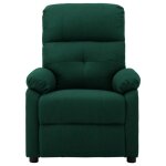 Fauteuil de relaxation �lectrique jill * new - vert fonc� - tissu - 1 place - 76 x 90 x 100 cm