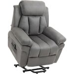 Fauteuil de relaxation releveur boston avec repose - pieds tissu gris