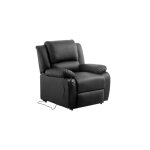 Fauteuil de relaxation releveur électrique 1 place en simili detente - noir Fauteuil de relaxation releveur électrique 1 place en simili detente - noir