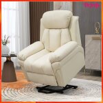 Fauteuil releveur �lectrique - akozon - 13747 - dossier inclinable 150� - repose - pieds ajustable - ...