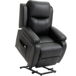 Fauteuil releveur �lectrique - homcom - repose - pied dossier inclinable t�l�commande - rev�tement en ...