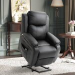 Fauteuil releveur �lectrique fauteuil relax �lectrique avec repose - pied t�l�commande et 2 pochettes ...