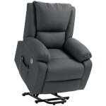 Fauteuil releveur massant chauffant antonio gris