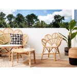 Fauteuil en rotin naturel florentine ii - beliani - contemporain - design - beige - 1 place - non déhoussable ... Fauteuil en rotin naturel florentine ii - beliani - contemporain - design - beige - 1 place - non déhoussable ...
