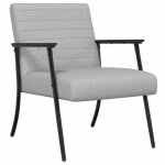 Les soldes fauteuil de salon scandinave (1 place) - cloud - chaise de d�tente - gris nuage 59x75x78 cm ...