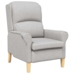Les soldes fauteuil de salon scandinave (1 place) - cloud - chaise de d�tente - gris nuage 76x94x102 ...