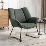 Wahson fauteuils de salon confortable avec assise pais fauteuil relax et moderne avec pied mtal pour ...