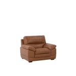 Fauteuil en simili - cuir marron - beliani - horten - avec accoudoirs - relaxation - style classique