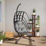 En solde fauteuil suspendu ?uf - burke - charge maximale : 150 kg - en forme d?uf avec support en acier ...