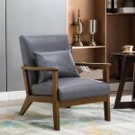 Fauteuil tapis style vintage fauteuil en bois massif de bureau de chambre  coucher 68. 5 x 81 x 80 ...