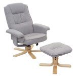 Fauteuil de t�l�vision - m56 - gris clair - tissu - 1 place - relaxation