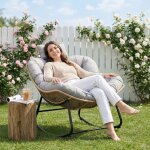 Fauteuil ?uf rocking chair - fauteuil de terrasse - dossier ergonomique - fauteuil relax int�rieur ext�rieur ...