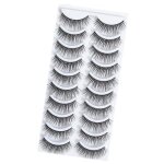 Faux cils - drfeify - 10 paires - auto - adhsifs - doux - ralistes 3d