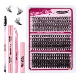Faux cils kit extension cils cils extension de cils professionnel avec faux cils colle kit extension ...