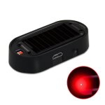 Faux feu de scurit led nergie solaire pour voiture fausse alarme factice avertissement sans fil antivol ...