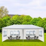 Fch 3x6m tonnelle tente de réception 4 bâches avec fenêtrespergola avec piquets et cordes Fch 3x6m tonnelle tente de réception 4 bâches avec fenêtrespergola avec piquets et cordes