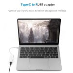 Fdit adaptateur type - c rj45 convertisseur dadaptateur rseau lan ethernet 100 mbps usb 3. 1 type - ...