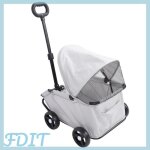 Fdit poussette de chien poussette de compagnie pliable avec canop�e 4 roues chariot pour animaux de compagnie ...